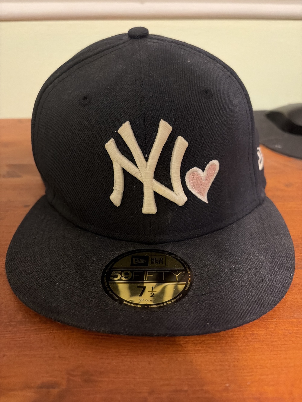 New Era New York Yankees MLB Navy Fitted Cap Hat 7 1/2